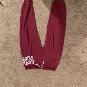PINK by VS maroon sweatpants
